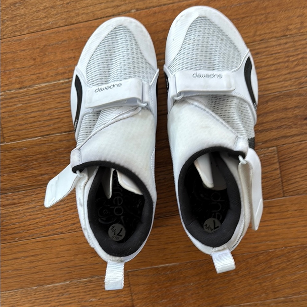 White and Black Athletic Shoes